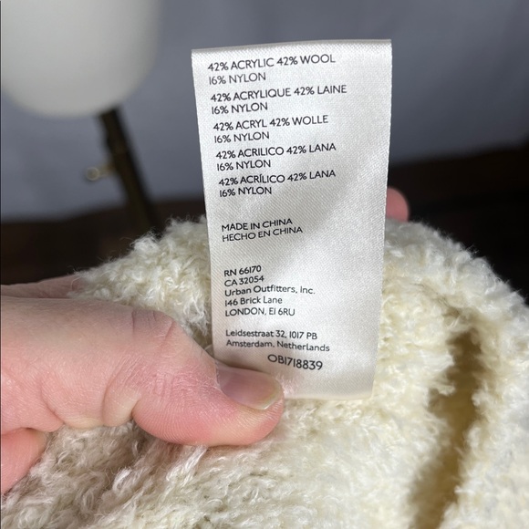 Free People Teddy Sweater Tunic in Sugar Swirl. - Picture 12 of 12